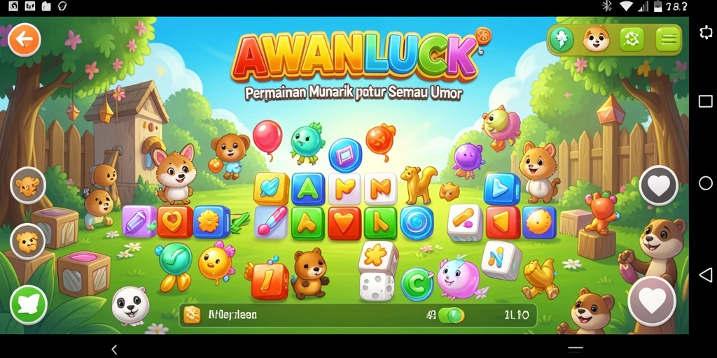 Tampilan gameplay AWANLUCK dengan tantangan Puzzle yang mengasyikkan.
