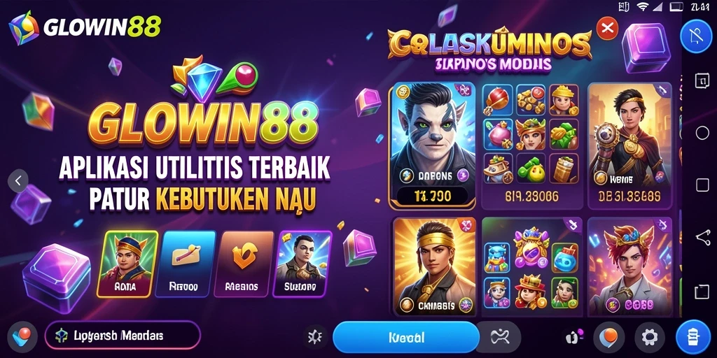 Tampilan antarmuka GLOWIN88 yang intuitif dan efisien.