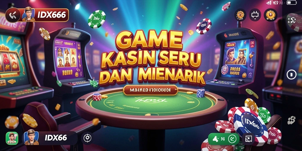 Tampilan menarik dari gameplay Kasino di IDX66.
