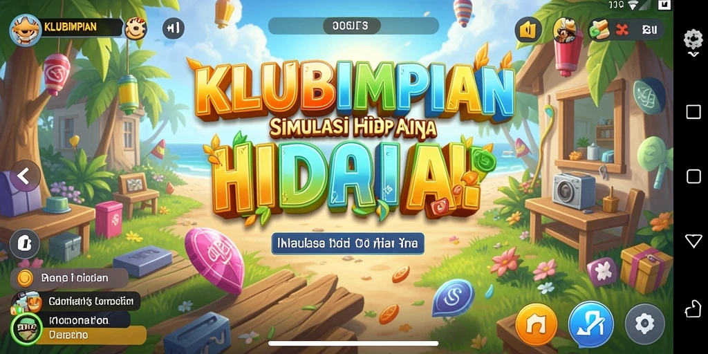 Tampilan gameplay KLUBIMPIAN yang menarik dan imersif.